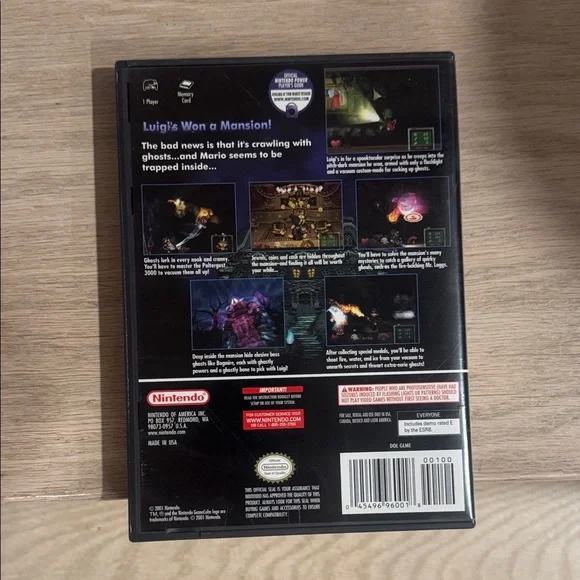 Nintendo GameCube Luigi's Mansion - Black and Green CIB - Picture 3 of 4
